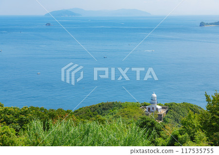 Sekizaki Lighthouse and Hoyo Strait 117535755