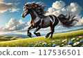 跑在草甸的馬 117536501