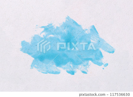 Light blue watercolor user paintbrush with hand draw isolated on white art paper background. 117536630