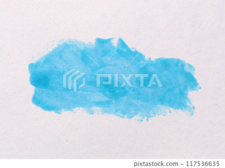 Light blue watercolor user paintbrush with hand draw isolated on white art paper background. 117536635