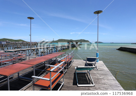 View of the homestay on the coast of Samae San Bay. View of the homestay on the coast of Samae San Bay. 117536968