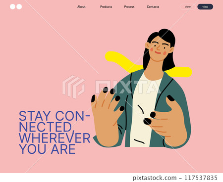 Creative Workspace: Video Conference, modern flat vector concept illustration of person engaging in virtual business meeting Connectivity, collaboration, digital interaction, remote work, productivity Creative Workspace: Video Conference, modern flat vector concept illustration of person engaging in virtual business meeting Connectivity, collaboration, digital interaction, remote work, productivity 117537835