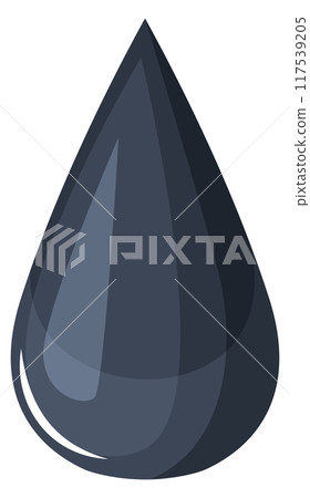Oil drop cartoon icon. Black petrol fuel 117539205