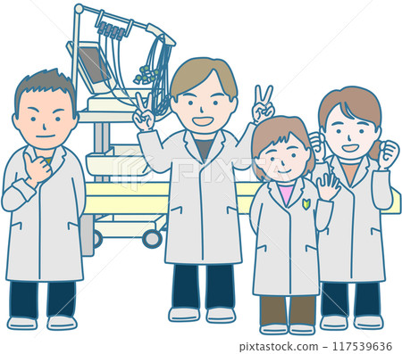 clinical laboratory staff 117539636