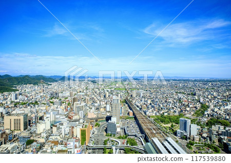 從岐阜市第43號樓頂層展望台看到的景色 117539880