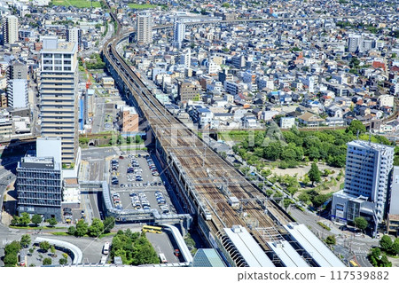 從岐阜市第43號樓頂層展望台看到的景色 從岐阜市第43號樓頂層展望台看到的景色 117539882