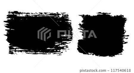 Vector set of grunge watercolor broad strokes 117540618