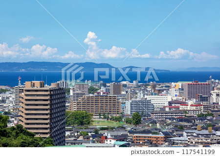 Oita city and Beppu Bay Oita city and Beppu Bay 117541199