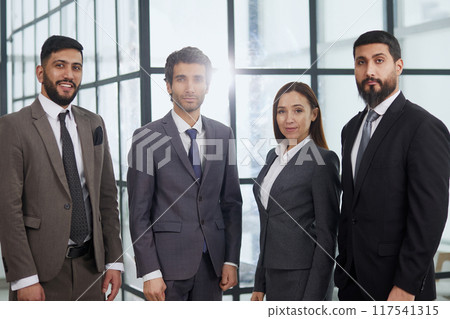 Group of startup entrepreneurs in modern office 117541315