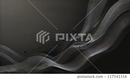 Abstract black wavy background Abstract black wavy background 117541316