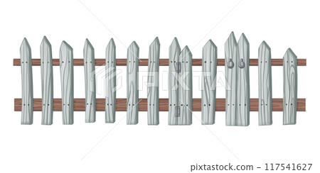 The old wooden garden fence is blue. Protection of fields, vegetable gardens, orchards. Autumn festivals, holidays in rustic style. Farm work, harvesting fields, crops. Isolated digital illustrations The old wooden garden fence is blue. Protection of fields, vegetable gardens, orchards. Autumn festivals, holidays in rustic style. Farm work, harvesting fields, crops. Isolated digital illustrations 117541627