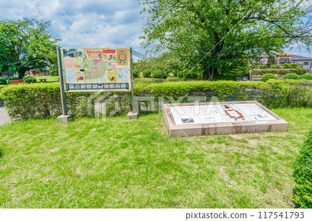 Information board at the site of Nagaokakyo in Muko City, Kyoto Prefecture 117541793