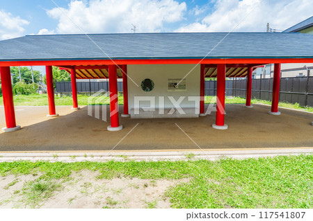 Muko City, Kyoto Prefecture: Reconstruction of the Daigokuden Corridor at the site of Nagaokakyo 117541807