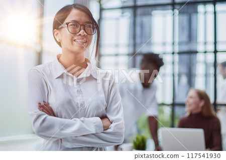 business people in a meeting at office 117541930