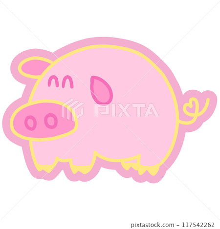 Hand drawn pink pig for animal, farm, zoo, souvenir shop, cartoon character, comic, mascot, pet, vet, cute patches, shirt print, plush toy, kid doll, brooch, countryside, rural area, standee, sticker Hand drawn pink pig for animal, farm, zoo, souvenir shop, cartoon character, comic, mascot, pet, vet, cute patches, shirt print, plush toy, kid doll, brooch, countryside, rural area, standee, sticker 117542262