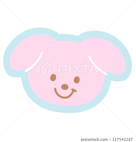 Illustration of smiling puppy png for animal, cartoon character, comic, mascot, cute patches, shirt print, plush toy, dog doll, brooch, sticker, emoji, pet shop, vet, adopt and rescue pet, paw friends 117542287