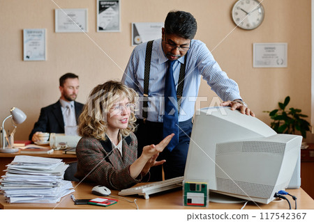 Collaborating on Business Projects in Office Environment 117542367