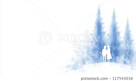 戀人在森林裡擁抱 戀人在森林裡擁抱 117543038