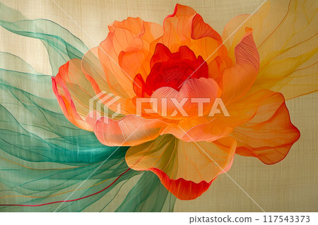 Ephemeral Elegance: Minimalist Lino Cut in Soft Pastels 117543373