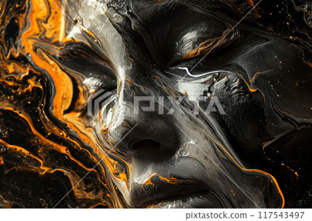 Fluid Lines of Inviting Intensity: A Meditative Portrait Fluid Lines of Inviting Intensity: A Meditative Portrait 117543497