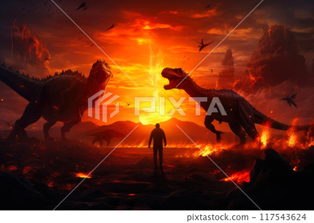 Majestic Volcanic Fury: A Spectacle of Nature Unleashed Majestic Volcanic Fury: A Spectacle of Nature Unleashed 117543624