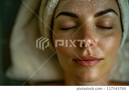 Serene Spa Elegance: Fresh Skin in Natural Light Serene Spa Elegance: Fresh Skin in Natural Light 117543700