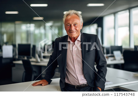 Senior Professional in Semi-Formal Attire, Office Setting Senior Professional in Semi-Formal Attire, Office Setting 117543748