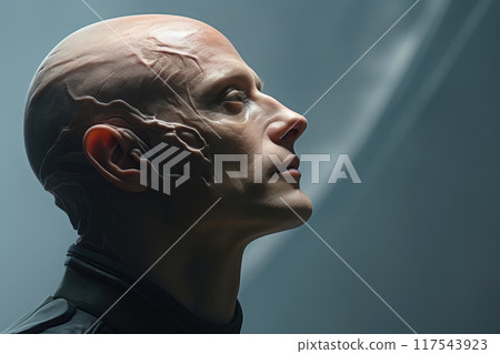 Ethereal Profile: Close-up Majesty, Gaze Averted Ethereal Profile: Close-up Majesty, Gaze Averted 117543923
