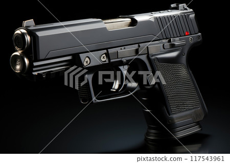 Shadowed Ambiance: Glock Gun Display 117543961