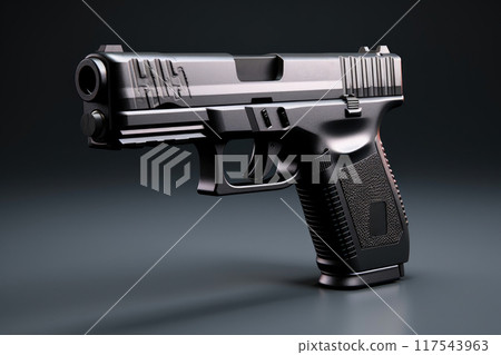 Elegant Darkness: Glock Handgun View 117543963