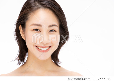 年輕女子的美麗形象 117543970