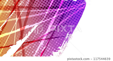 Orange and Purple Gradient Brush Background with Halftone Effect. Sports Background with Grunge Concept Orange and Purple Gradient Brush Background with Halftone Effect. Sports Background with Grunge Concept 117544639