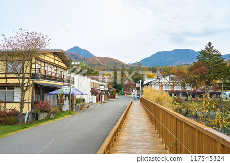 Lake Tateshina streetscape Lake Tateshina streetscape 117545324