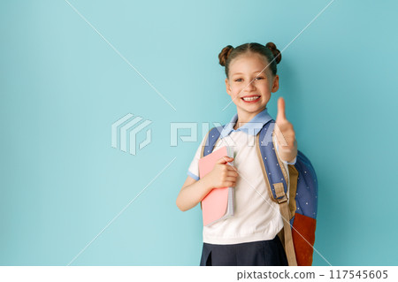 girl is ready to back to school 117545605