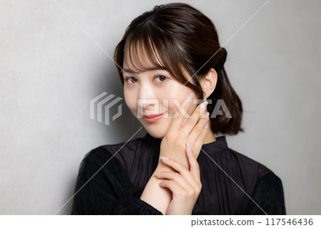 Female in black blouse Female in black blouse 117546436