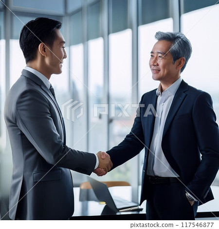A businessman shaking hands 117546877