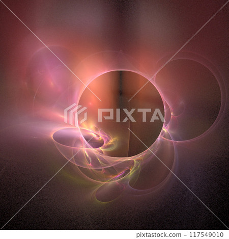 pink and yellow abstract pattern on black background, wallpaper, design 117549010