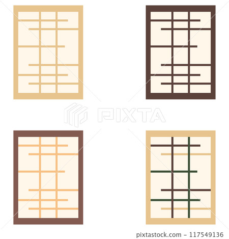 日式房間日式房間傳統亞洲矢量 117549136