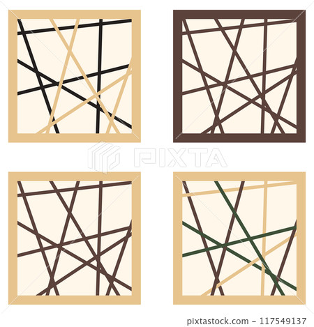 Illustration material Shoji Japanese-style room Traditional Asian vector 117549137