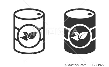 Biofuel tank icon. Vector illustration. Biofuel tank icon. Vector illustration. 117549229
