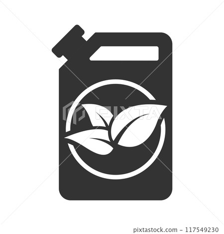 Biofuel canister icon. Vector illustration. Biofuel canister icon. Vector illustration. 117549230
