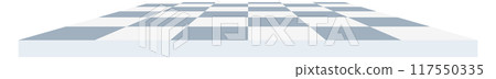 Chessboard empty blank template. Checkered game board Chessboard empty blank template. Checkered game board 117550335