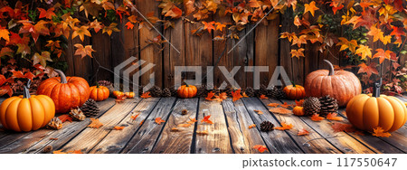 Autumn beige background 117550647
