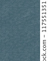 Dark blue fabric background made of textile material with a woven pattern. Texture of knitted fabric made from blue yarn. 117551351