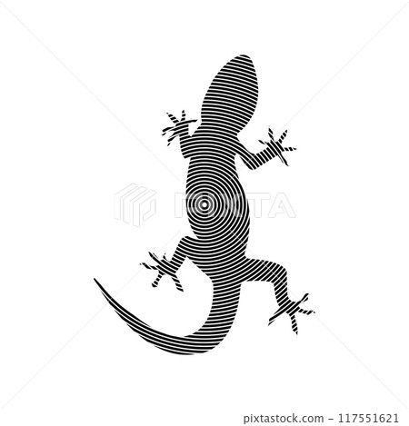 lizard illustration icon lizard illustration icon 117551621