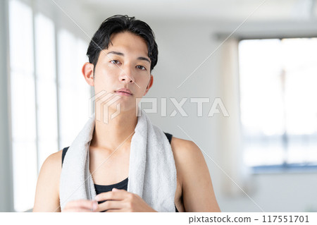 年輕男性的美麗形象 117551701