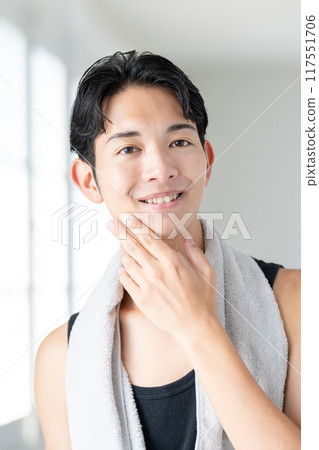 年輕男性的美麗形象 117551706