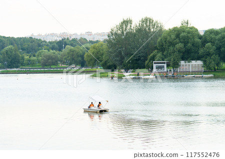 lake summer sky landscape river water beautiful travel fishing vacation boat wooden nature lake summer sky landscape river water beautiful travel fishing vacation boat wooden nature 117552476
