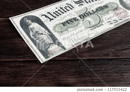 Old west US dollar banknotes Old west US dollar banknotes 117553422