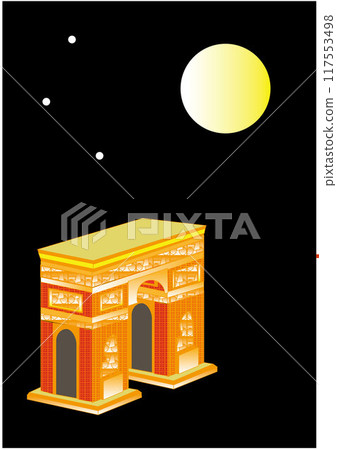 Illuminated Arc de Triomphe Illuminated Arc de Triomphe 117553498